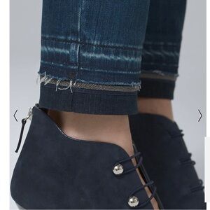 White House Black Market Classic Rise Ball Chain Slim Ankle Jeans Sz 6